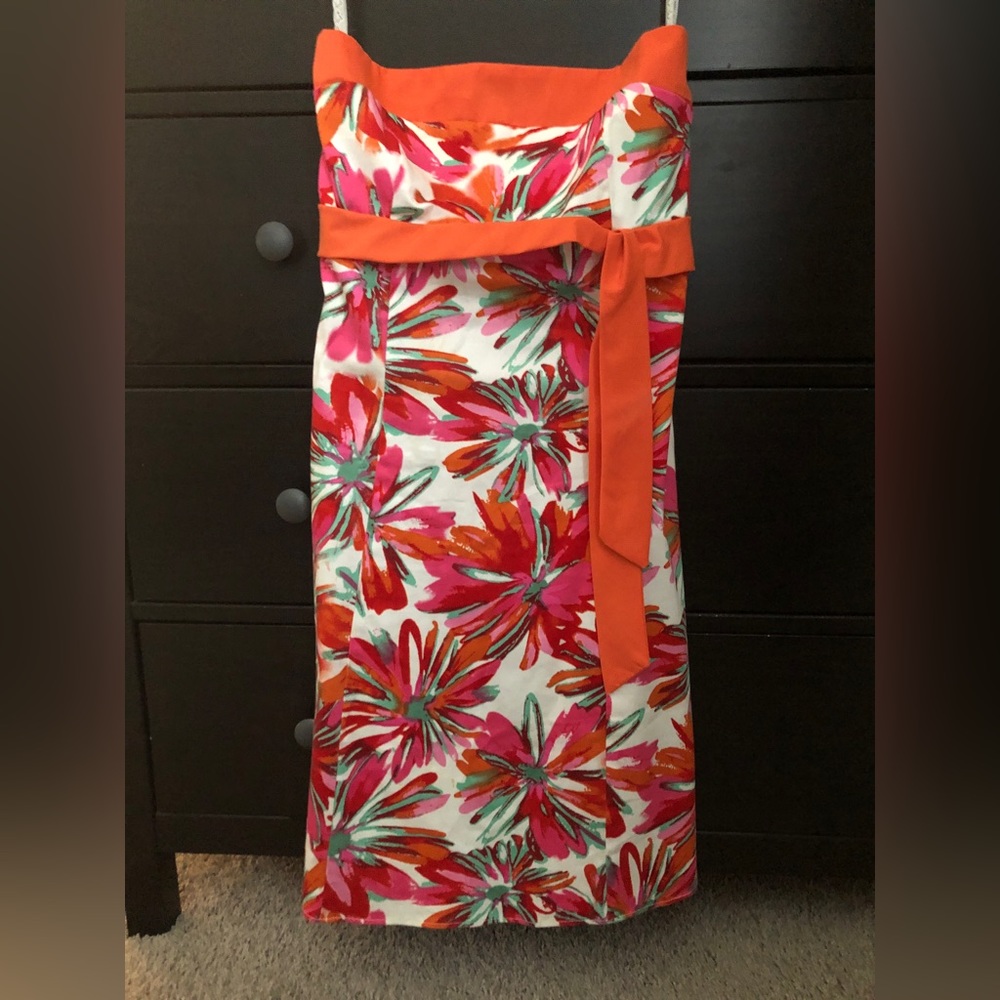 Floral Strapless Dress